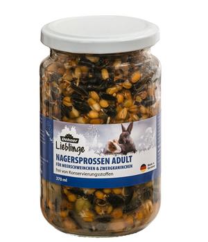 Dehner Lieblinge Nagersprossen für Meerschweinchen & Kaninchen, Adult, 210 ml
