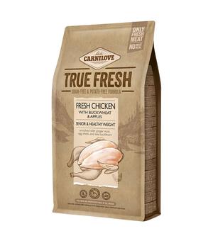 Carnilove True Fresh Trockenfutter für Hunde Senior & Healthy Weight, Huhn
