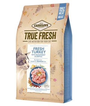 Carnilove True Fresh Trockenfutter für Katzen Adult, Truthahn