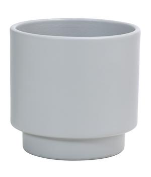 Dehner Keramik-Übertopf Elmar, grau, ca. Ø13 cm