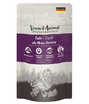 Venandi Animal Nassfutter für Katzen Monoprotein, Adult, 125 g