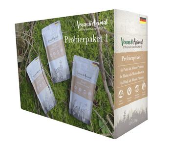 Venandi Animal Nassfutter für Katzen Adult Probierpaket 1, 12 x 125 g