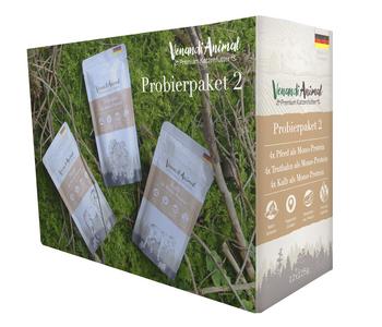 Venandi Animal Nassfutter für Katzen Adult Probierpaket 2, 12 x 125 g