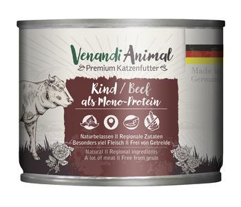 Venandi Animal Nassfutter für Katzen Monoprotein, Adult, 200 g