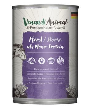 Venandi Animal Nassfutter für Katzen Monoprotein, Adult, 400 g