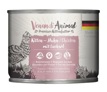 Venandi Animal Nassfutter für Katzen Kitten, Huhn