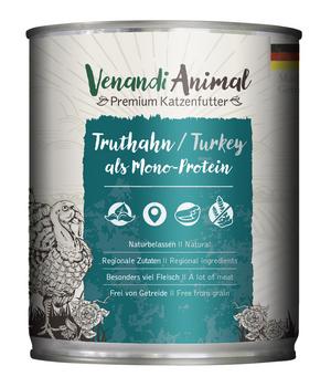 Venandi Animal Nassfutter für Katzen Monoprotein, Adult, 800 g