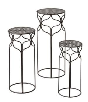 Dehner Blumenhocker-Set Giulia, schmal, 3-teilig