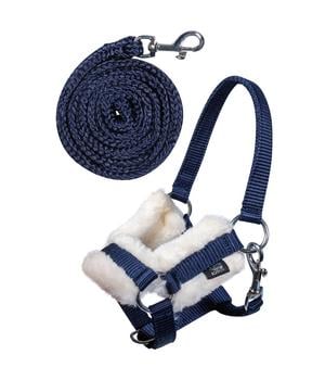 HKM KIDS Hobby Horsing Halfter und Strick, dunkelblau