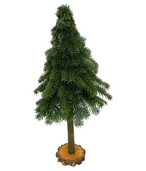 Weihnachtsbäumchen aus Nordmann-Tannenzweigen am Stamm, ca. H50 cm