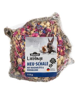 Dehner Lieblinge Heu-Schale mit Rosenblüte & Kornblume, 115 g