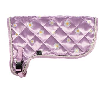 HKM KIDS Hobby Horsing Decke mit Print, violett mit Gänseblümchen