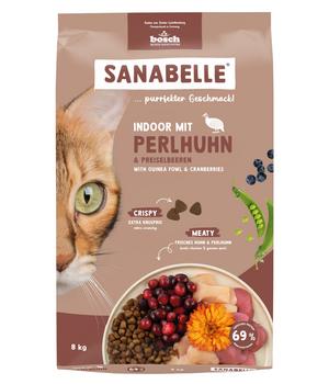 Sanabelle® Life Trockenfutter für Katzen Indoor Adult, Perlhuhn & Preiselbeeren