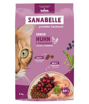 Sanabelle® Life Trockenfutter für Katzen Senior, Huhn & Preiselbeeren