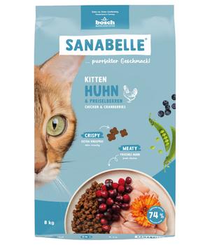 Sanabelle® Life Trockenfutter für Katzen Kitten, Huhn & Preiselbeeren