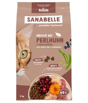 Sanabelle® Life Trockenfutter für Katzen Indoor Adult, Perlhuhn & Preiselbeeren