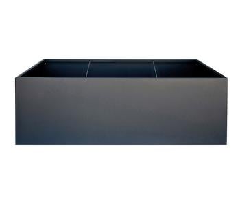 Herstera Metall-Pflanzkasten Cube Edge, rechteckig, anthrazit, ca. B150 cm