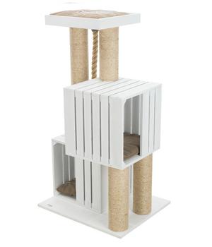 Trixie BE NORDIC Kratzbaum Skadi, weiß, ca. B62/H114/T52 cm