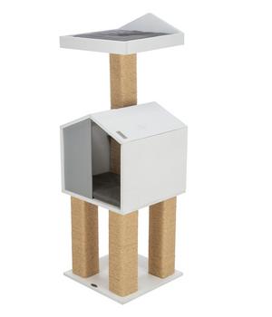 Trixie BE NORDIC Kratzbaum Jonte, grau/weiß, ca. B38/H115/T38 cm