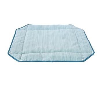 Dehner Lieblinge 2in1-Kühlmatte Serenity, rechteckig, blau, ca. B73,5/H4/T63 cm