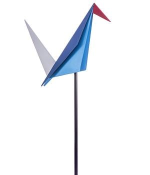 Dehner Eisen-Dekostab Origami-Kranich