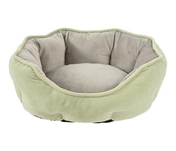 Dehner Lieblinge Kuschelbett Pitch, oval, grün