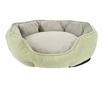 Dehner Lieblinge Kuschelbett Pitch, oval, grün
