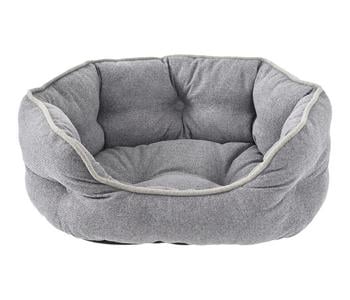 Dehner Lieblinge Kuschelbett Nevada, oval, grau