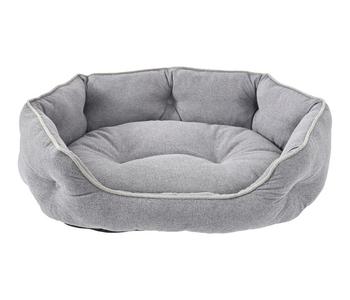 Dehner Lieblinge Kuschelbett Nevada, oval, grau