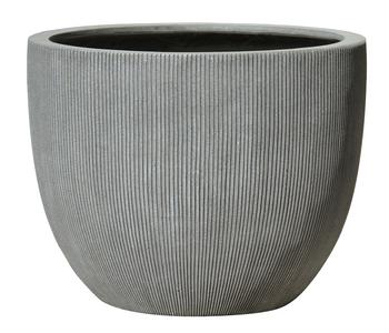 Dehner Polystone-Pflanztopf Banbury, rund, grau