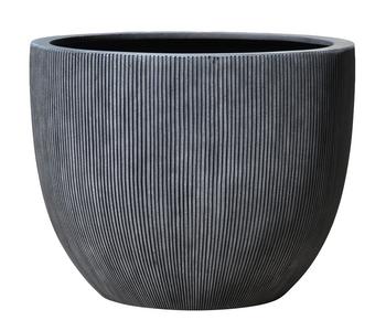 Dehner Polystone-Pflanztopf Banbury, rund, schwarz