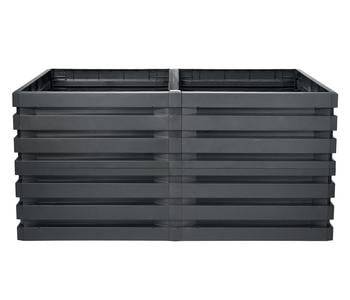 GARANTIA Kunststoff-Hochbeet Skyline L, grau, ca. B161/H75/T80 cm