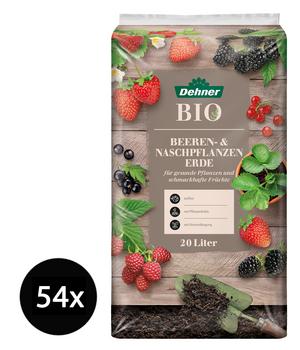 Dehner Bio Beeren und Naschpflanzenerde, 54 x 20 Liter