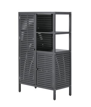 Dehner Outdoor-Küche Hochschrank Southampton, anthrazit, ca. B100/H165/T50 cm