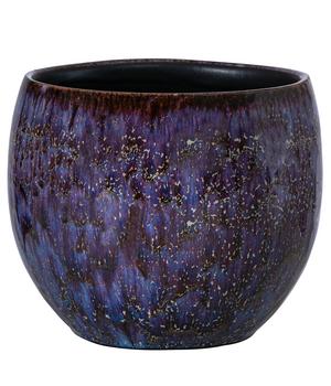 Dehner Keramik-Übertopf Joulie, bauchig, lila