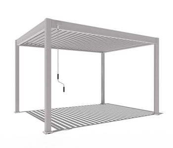 Weide Classic Pergola 3x4 Alu-Stahl, ca. B400/H255/T300 cm