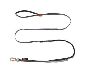 Non-stop dogwear Hundeleine Touring bungee adjustable, schwarz/grau, L1,46 m