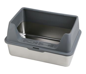 Dehner Lieblinge Edelstahl-Katzentoilette Nova, ca. B60,8/H29,3/T40,8 cm