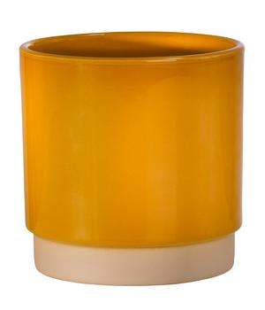 Dehner Keramik-Übertopf Eno, rund, glänzend