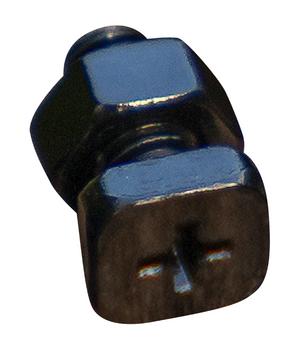 Vitavia Stahlschrauben- & Mutternsatz, quadratisch, schwarz