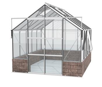 Vitavia Gewächshaus Cassiopeia 8300 ESG, inkl. Sockelmauer Herbstlaub