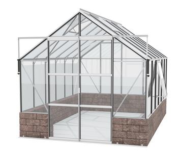 Vitavia Gewächshaus Cassiopeia 9900 ESG/NSG, inkl. Sockelmauer Herbstlaub