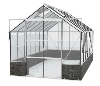 Vitavia Gewächshaus Cassiopeia 11500 ESG, inkl. Sockelmauer Basalt