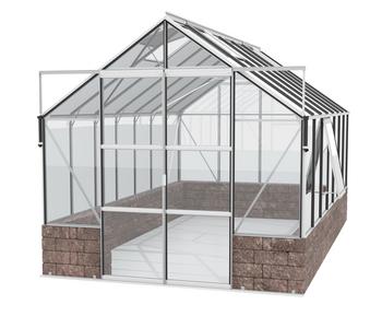 Vitavia Gewächshaus Cassiopeia 11500 ESG, inkl. Sockelmauer Herbstlaub