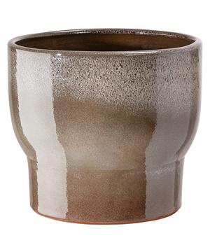 Dehner Keramik-Übertopf Jojo, konisch, braun