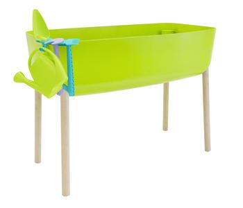 Gardenico Kids Kunststoff-Hochbeet für Kinder, hellgrün, ca. B38/H56/T76 cm