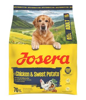 Josera Trockenfutter für Hunde Medi/Maxi Adult, Huhn & Süßkartoffel