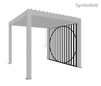 Biohort Lamellenseitenwand für Pergolen 2,5 m, ca. B245,7/H235/T10,3 cm