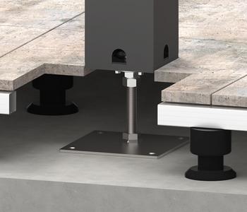 Biohort Grundplatte für Pergolen höhenverstellbar, ca. B20/H25,5/T20 cm