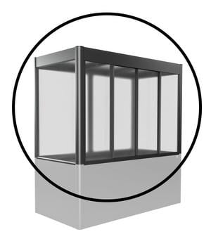 Biohort Gewächshausaufsatz Florentina für Größe 2 x 1 m, ca. B201,6/H136,4/T104 cm